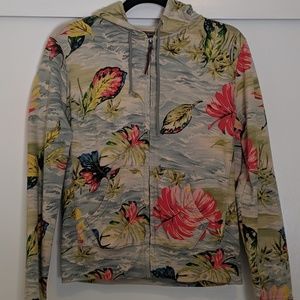 Unique Hawaiian print Lucky Brand hoodie